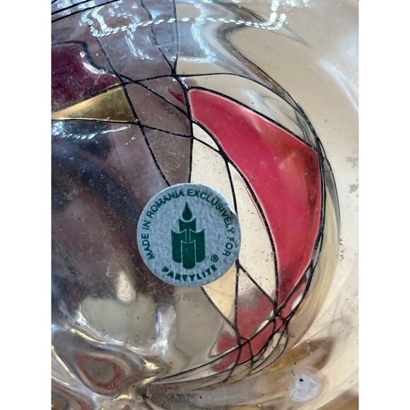 Decorative Romanian nesting glass candle holders made for Party Lite - Picture 4 of 5